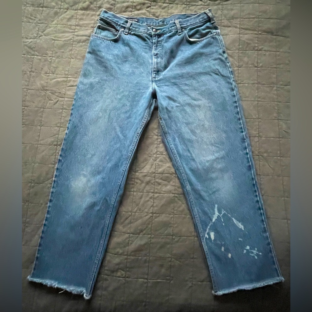 Lands end jeans hem vintage straight leg 38 waist